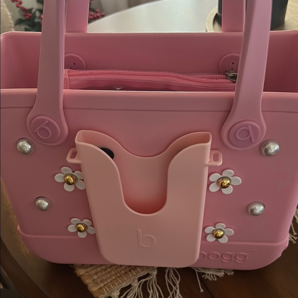 BOGG BAG Pink Tote Structured Design